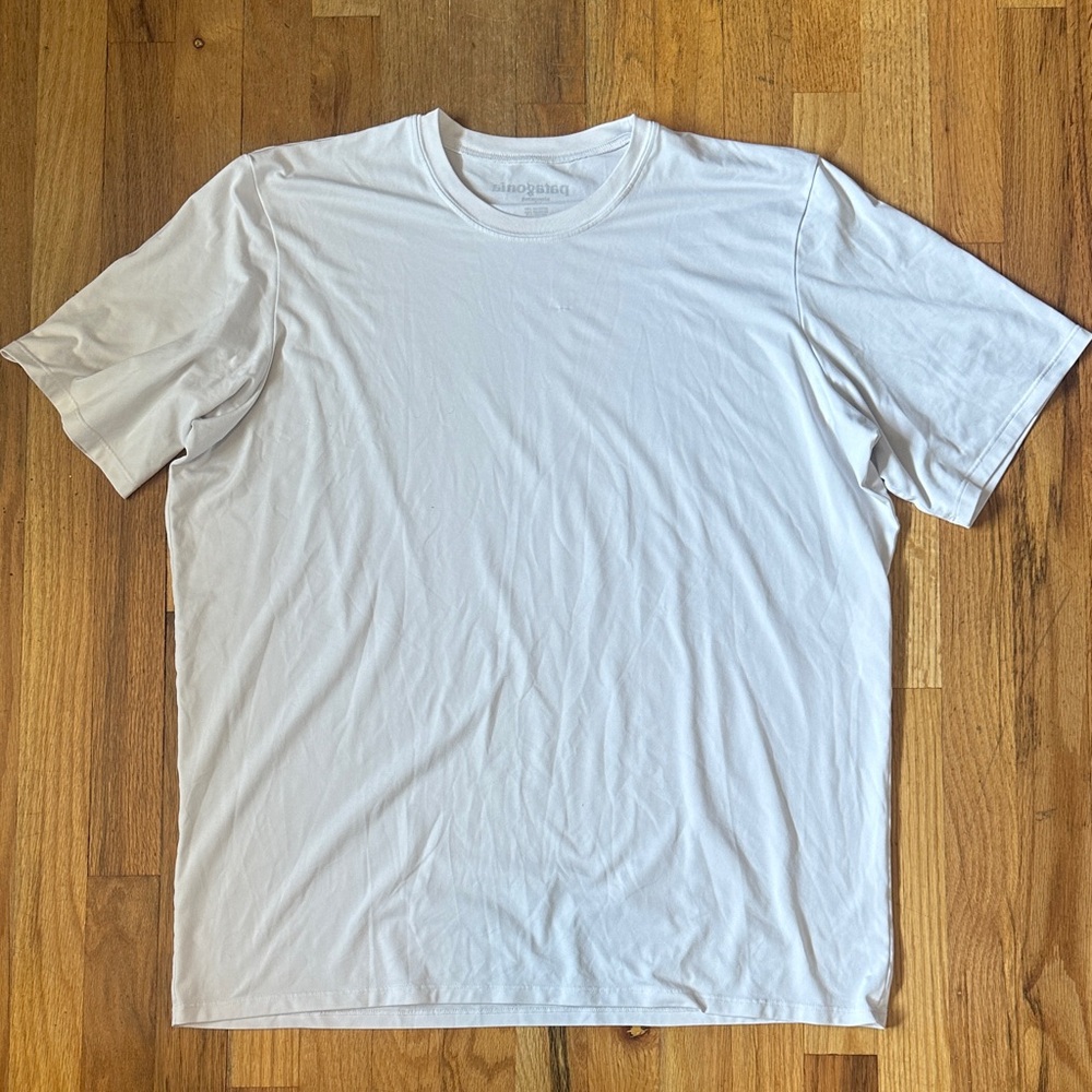 Patagonia White Short Sleeve Crewneck Tee